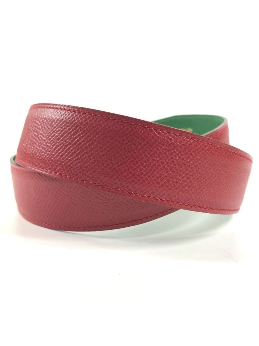 Hermes Belt Bicolor Leather Red